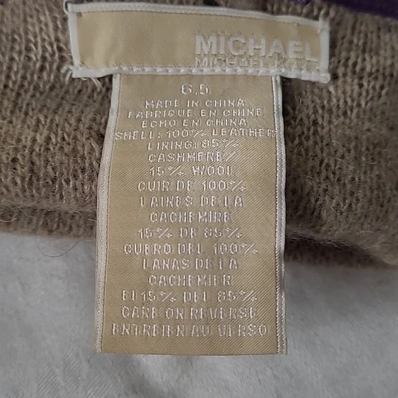 Lthr Gloves - cashmere/wool lining - Picture 7 of 9